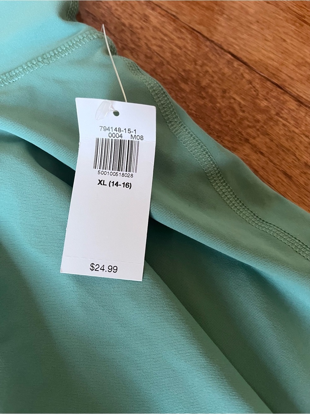 Girls Old Navy XL Teal Pleated Active Skort - Picture 2 of 7